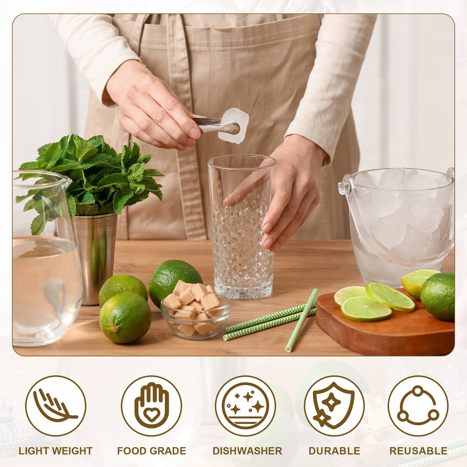 LIGHT WEIGHT FOOD GRADE DISHWASHER DURABLE REUSABLE