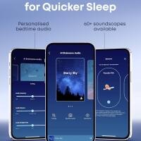for Quicker Sleep  
Personalised bedtime audio  
60+ soundscapes available