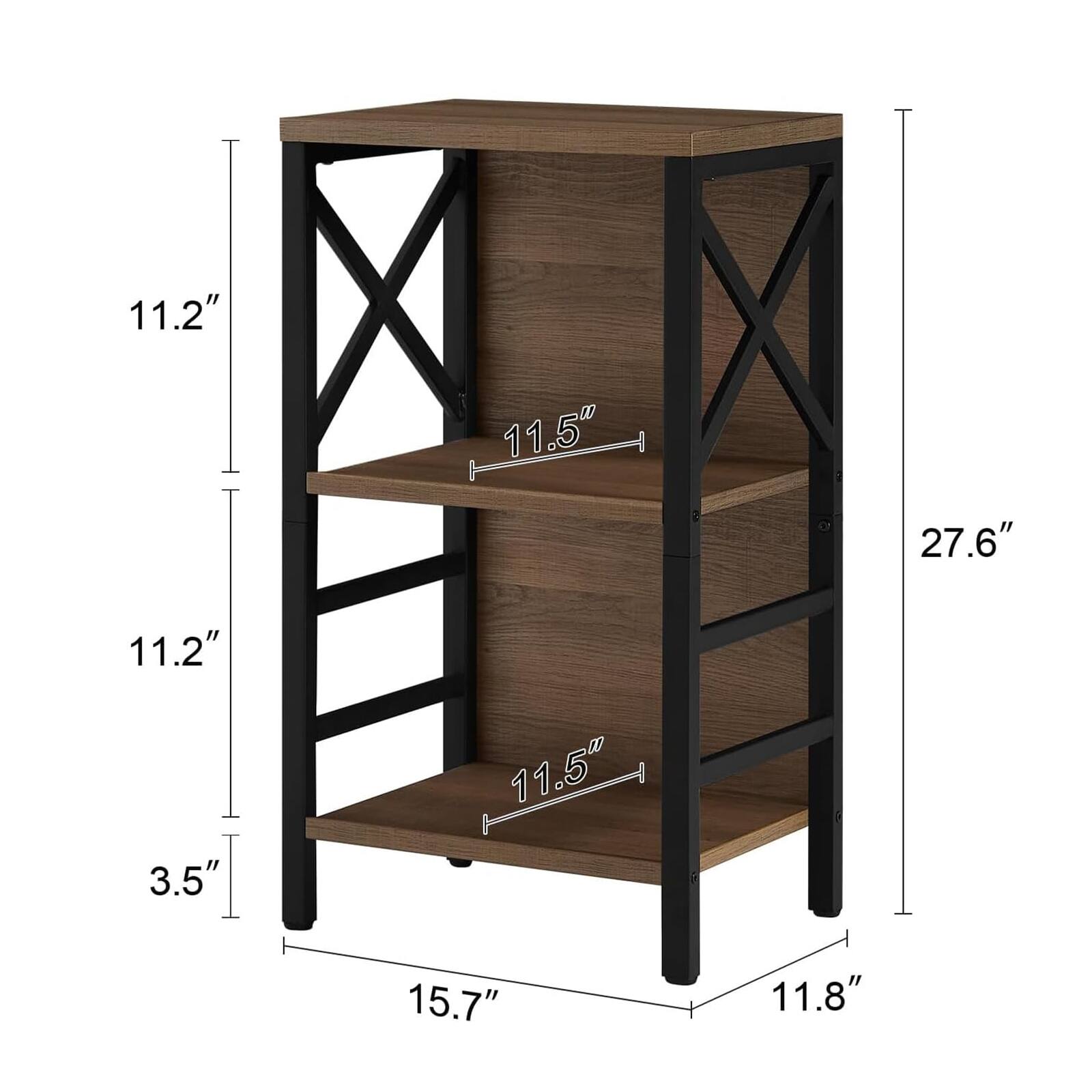 11.2"  
11.5"  
27.6"  
11.2"  
3.5"  
15.7"  
11.8"