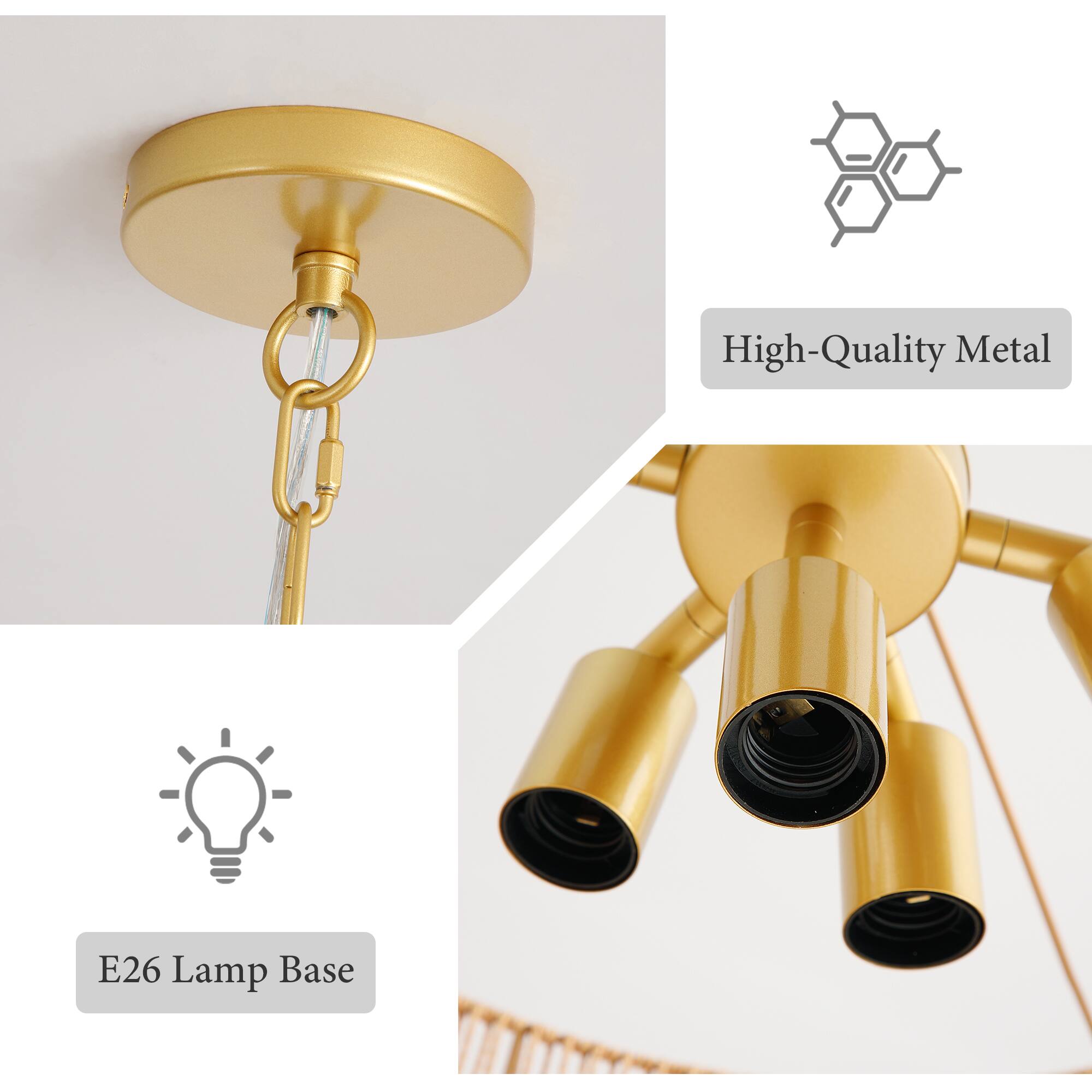 High-Quality Metal E26 Lamp Base