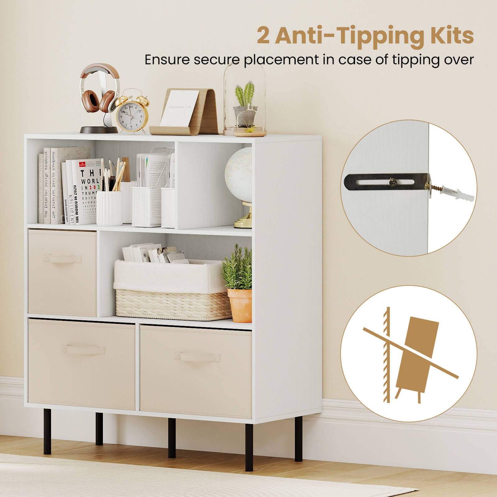 2 Anti-Tipping Kits  
Ensure secure placement in case of tipping over