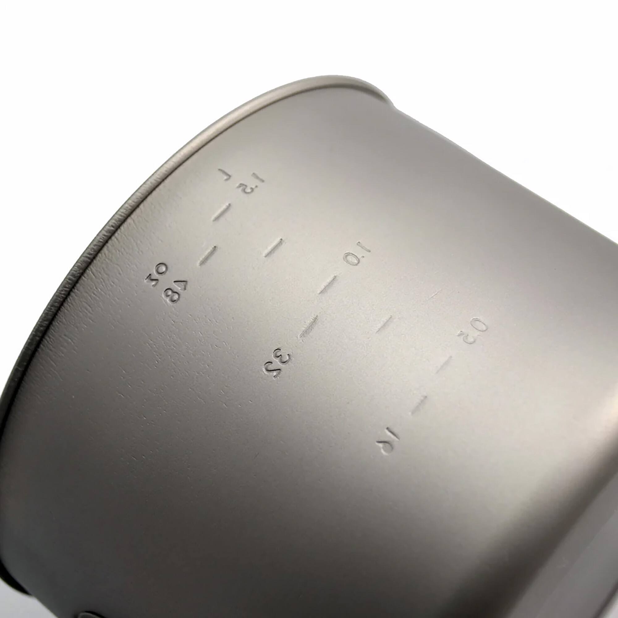 Alt View 2. TOAKS - TOAKS Titanium 1600ml Pot with Bail Handle POT-1600 - Outdoor Camping Cup Bowl - Silver.