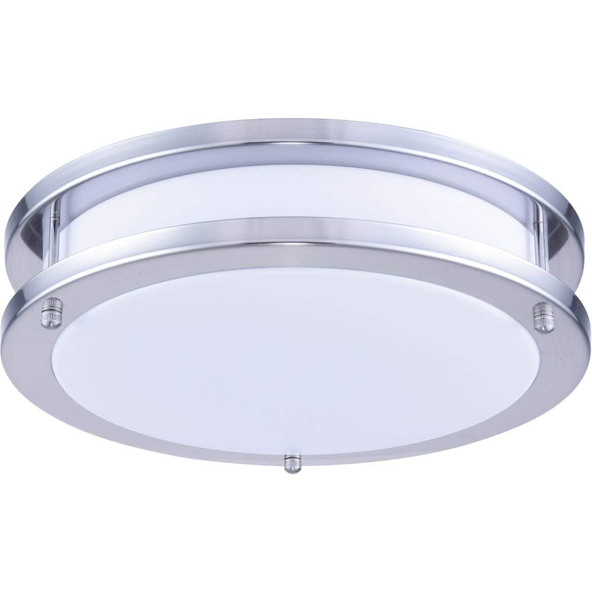Living District - LED Surface Mount L:12 W:12 H:3 15W 1050LM - White And Nickel price history on PriceWatchPro