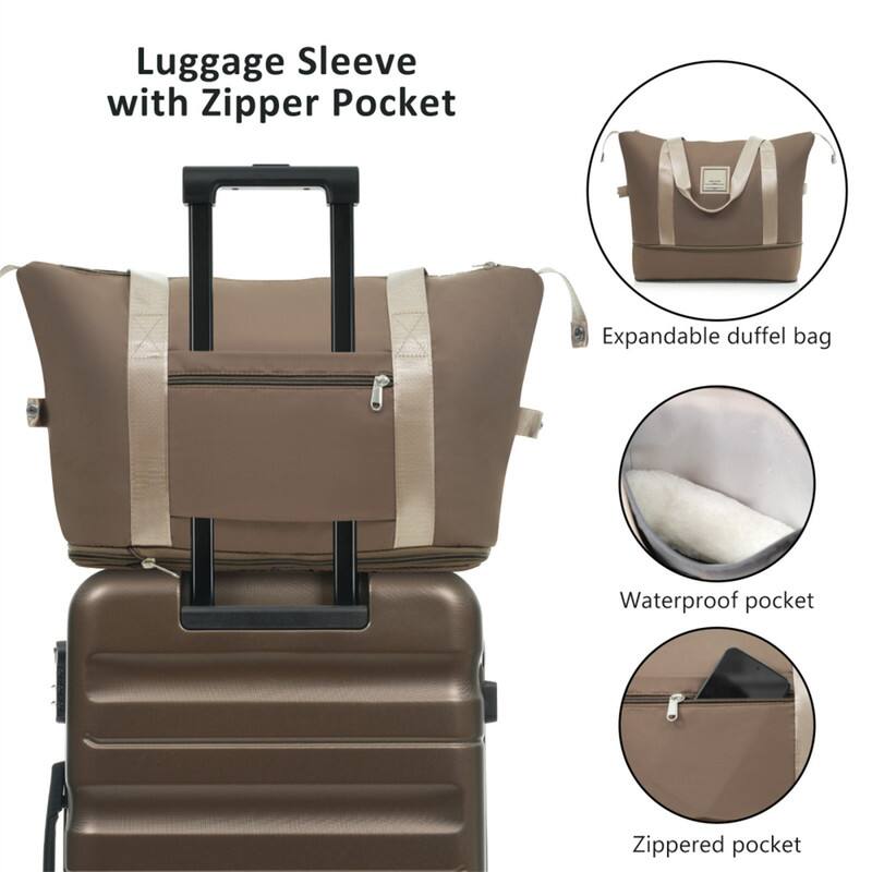 Luggage Sleeve with Zipper Pocket

- Expandable duffel bag
- Waterproof pocket
- Zippered pocket
