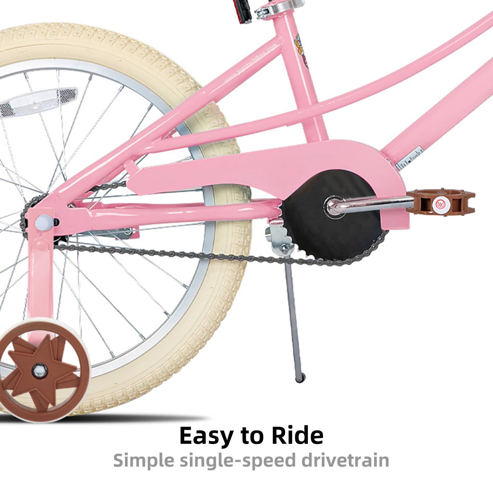 Easy to Ride  
Simple single-speed drivetrain