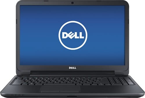 Front Standard. Dell - Inspiron 15.6" Refurbished Laptop - 4GB Memory - 500GB Hard Drive - Black.