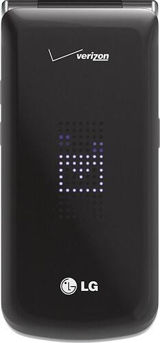 Front Standard. LG - Exalt Cell Phone - Black (Verizon Wireless).