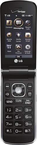 Alt View Standard 1. LG - Exalt Cell Phone - Black (Verizon Wireless).