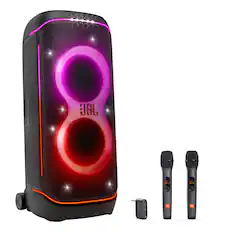 Front. JBL - JBL PARTYBOX 720 Portable Speaker Karaoke Bundle with Two Wireless Microphones - Black.