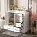 Alt View 1. Glintex - 36 Inch Traditional Bathroom Vanity with Ceramic Sink, 2 Doors & 4 Drawers - White.