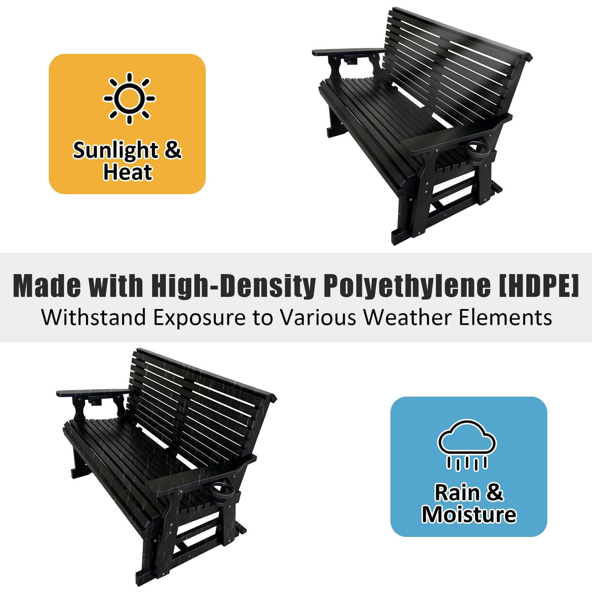 Sunlight & Heat

Made with High-Density Polyethylene [HDPE]

Withstand Exposure to Various Weather Elements

Rain & Moisture