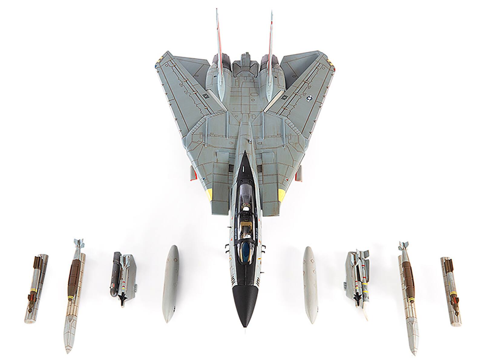 Back. JC Wings - Grumman F-14D Tomcat Fighter Aircraft VF-31 Tomcatters USS Theodore Roosevelt The Last Flight 2006 US Navy 1/72 - Grey, Red.