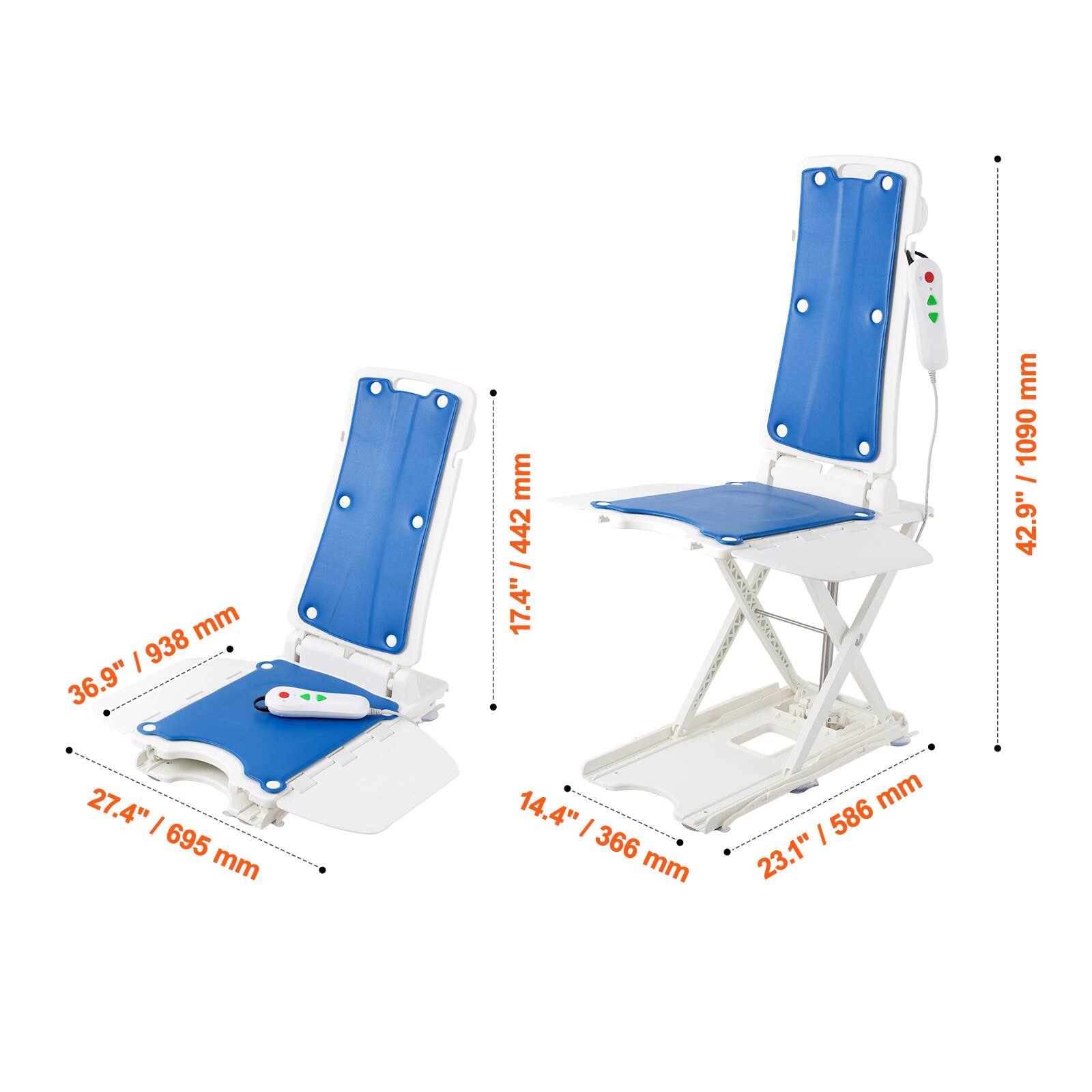 VEVOR Electric Chair Lift, Devices to Lift Elderly off Floor for
