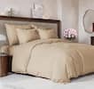 Front. CGK Linens - Luxury Soft Premium Duvet Cover Set - Zipper Closure & Matching Pillow Shams - Queen - Cream.