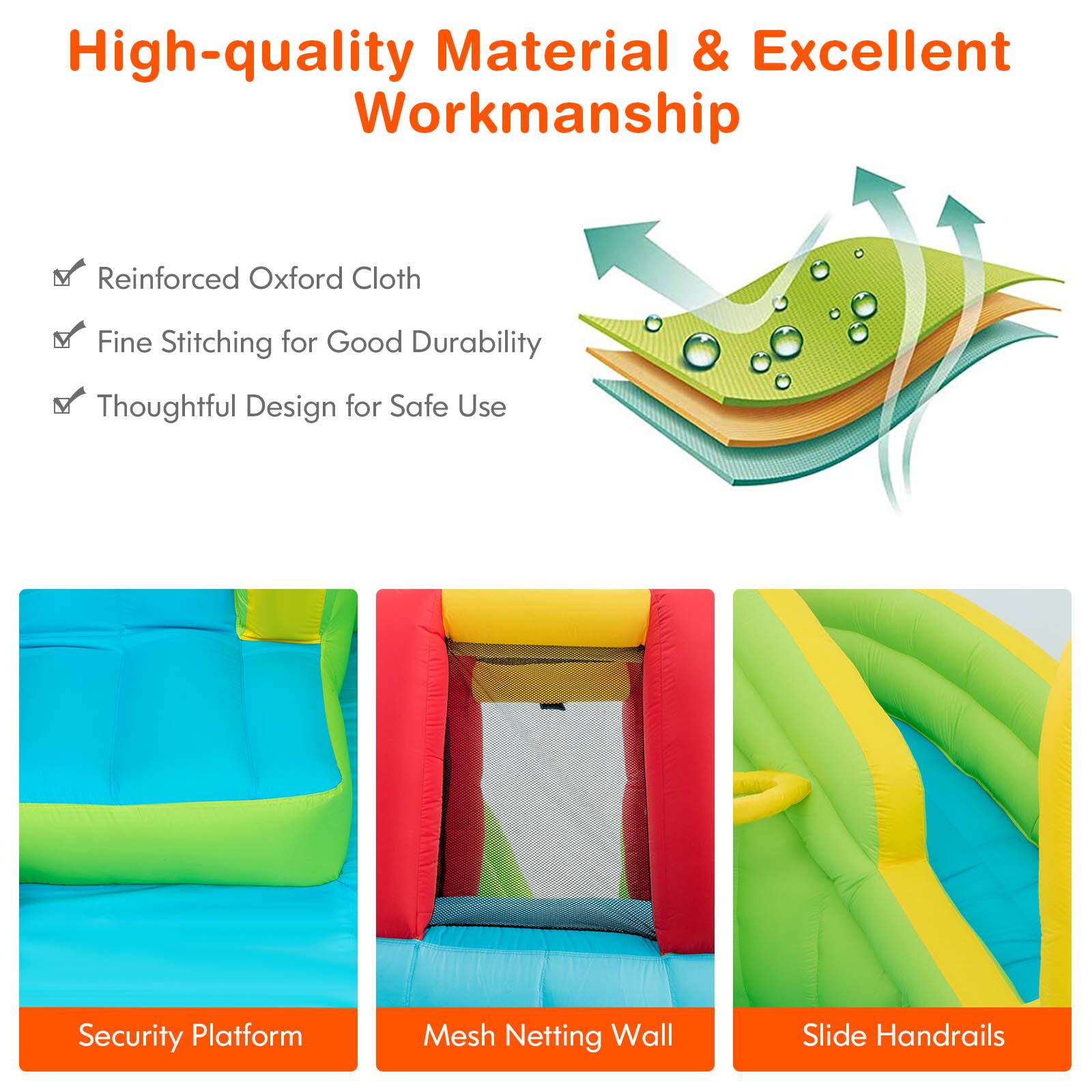 High-quality Material & Excellent Workmanship

- Reinforced Oxford Cloth
- Fine Stitching for Good Durability
- Thoughtful Design for Safe Use

Security Platform
Mesh Netting Wall
Slide Handrails