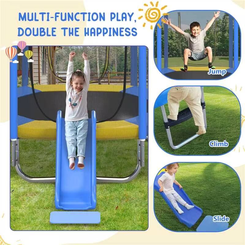 MULTI-FUNCTION PLAY, DOUBLE THE HAPPINESS

Jump  
Climb  
Slide