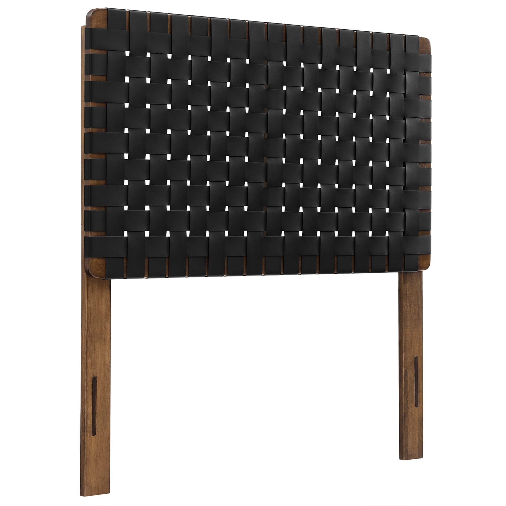Sparta Weave Vegan Leather Twin Headboard by Modway - Black price history on PriceWatchPro