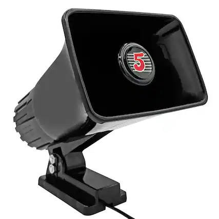 Front. 5 CORE - 5Core PA Horn Speaker 6 Inch 50W Bull Horn Loud Audio System - Black.