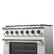 Alt View 6. Forno Appliances - Galiano 5.36 Cu. Ft. Freestanding Gas Range with Convection Oven - White.