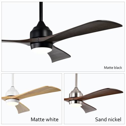 Matte black  
Matte white  
Sand nickel
