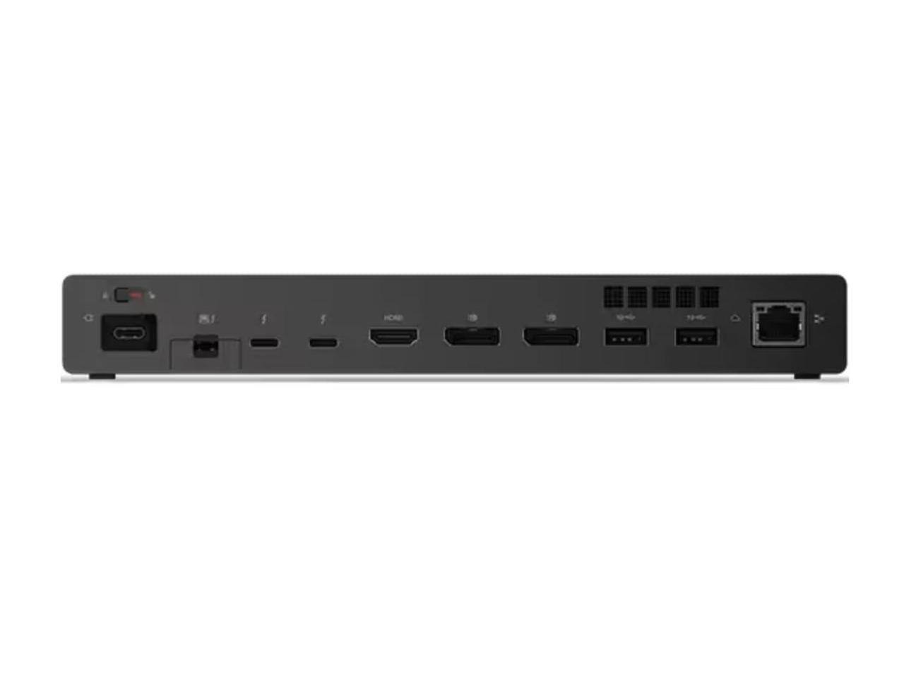 Alt View 10. Lenovo - Lenovo ThinkPad Thunderbolt 5 Smart Dock 7500, 265W, 4 Displays, 5x USB, RJ-45, HDMI, 2x DP (40BA0265US).