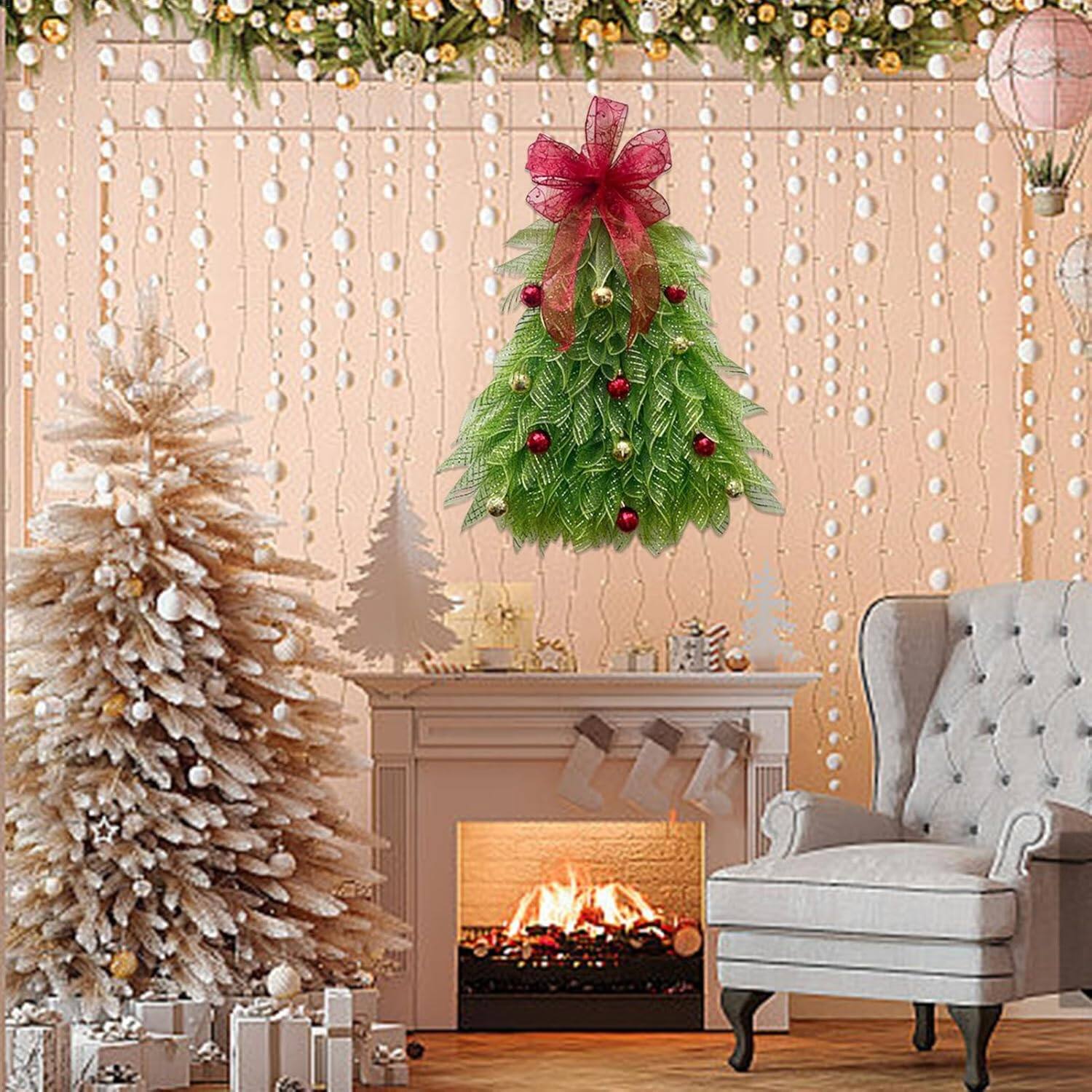 ・.。*Christmas wreath オーバル・.。* Hydrangea, Cedar & Cherry Blossom Wreath with Handcrafted