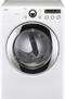 LG - 7.3 Cu. Ft. 9-Cycle Large Capacity Gas Dryer - White-Front_Standard
