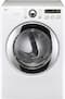 LG - 7.3 Cu. Ft. 9-Cycle Large Capacity Electric Dryer - White-Front_Standard