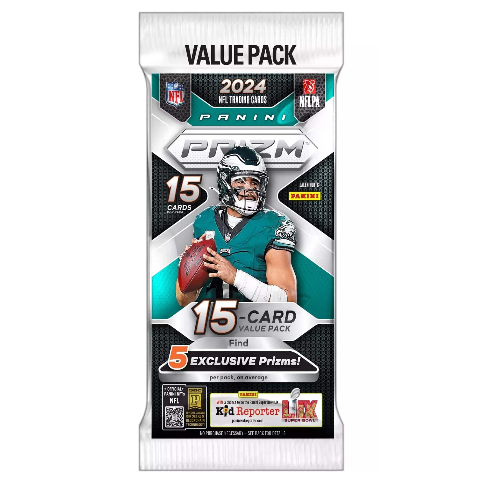 NFL 2024 Panini PRIZM Football Trading Card Fat Pack| 12 Packs