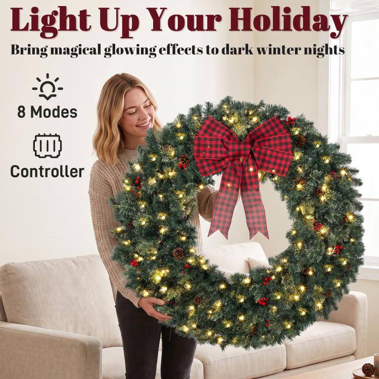 Light Up Your Holiday  
Bring magical glowing effects to dark winter nights

8 Modes  
Controller