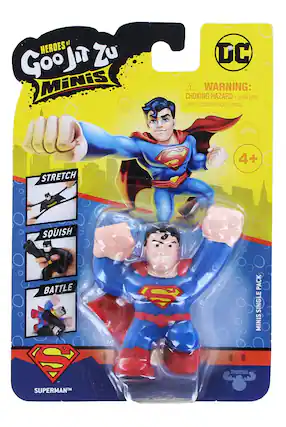 of HEROES Goo Jit Zu MINIS DC M!
WARNING: CHOKING HAZARD - Small parts. Not for children under 3 years.
STRETCH SQUISH BATTLE
4+
MINIS SINGLE PACK
SUPERMAN™
moose™