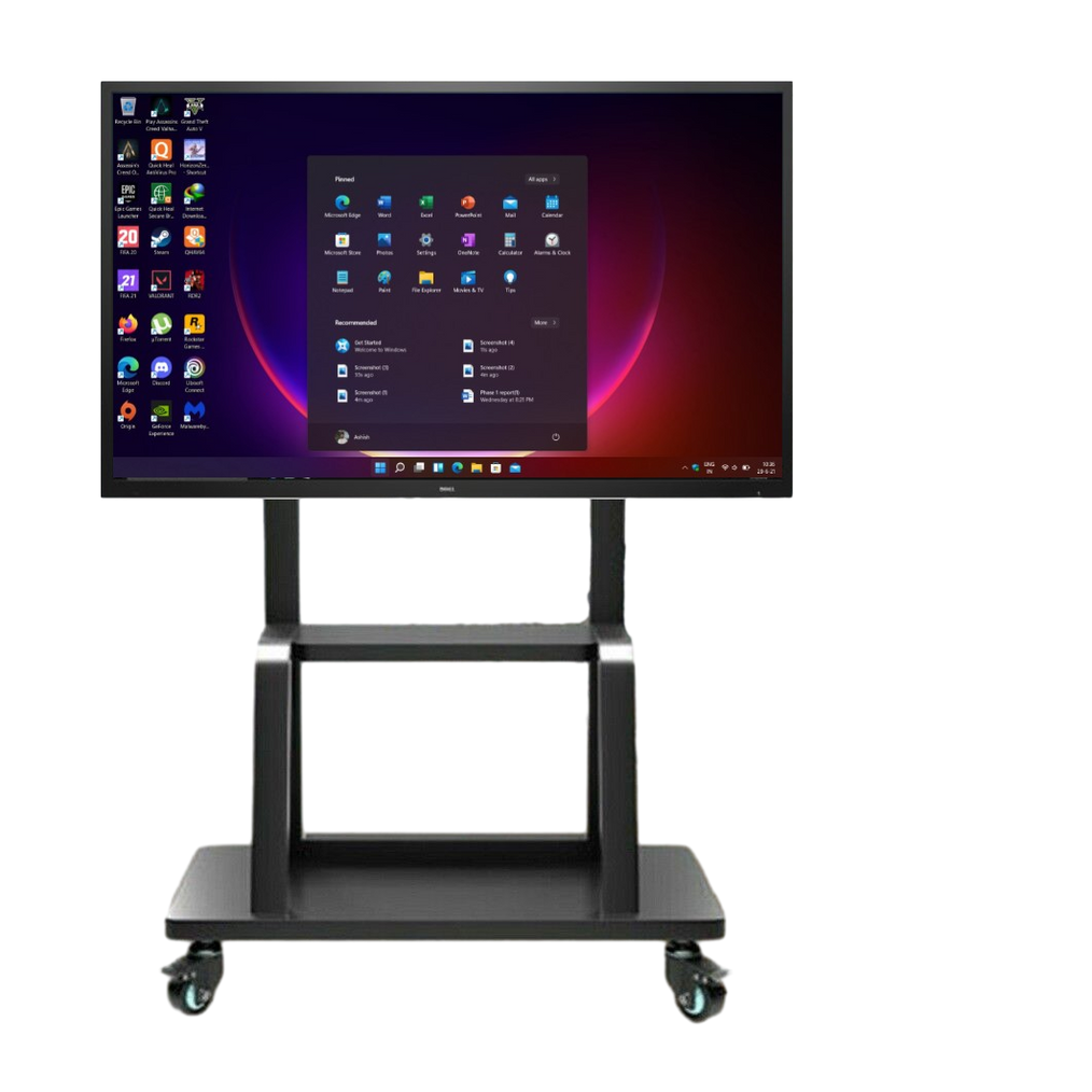 Smart Tech - Mobile Floor Stand for Promethean ActivPanel AP4-75 - Black