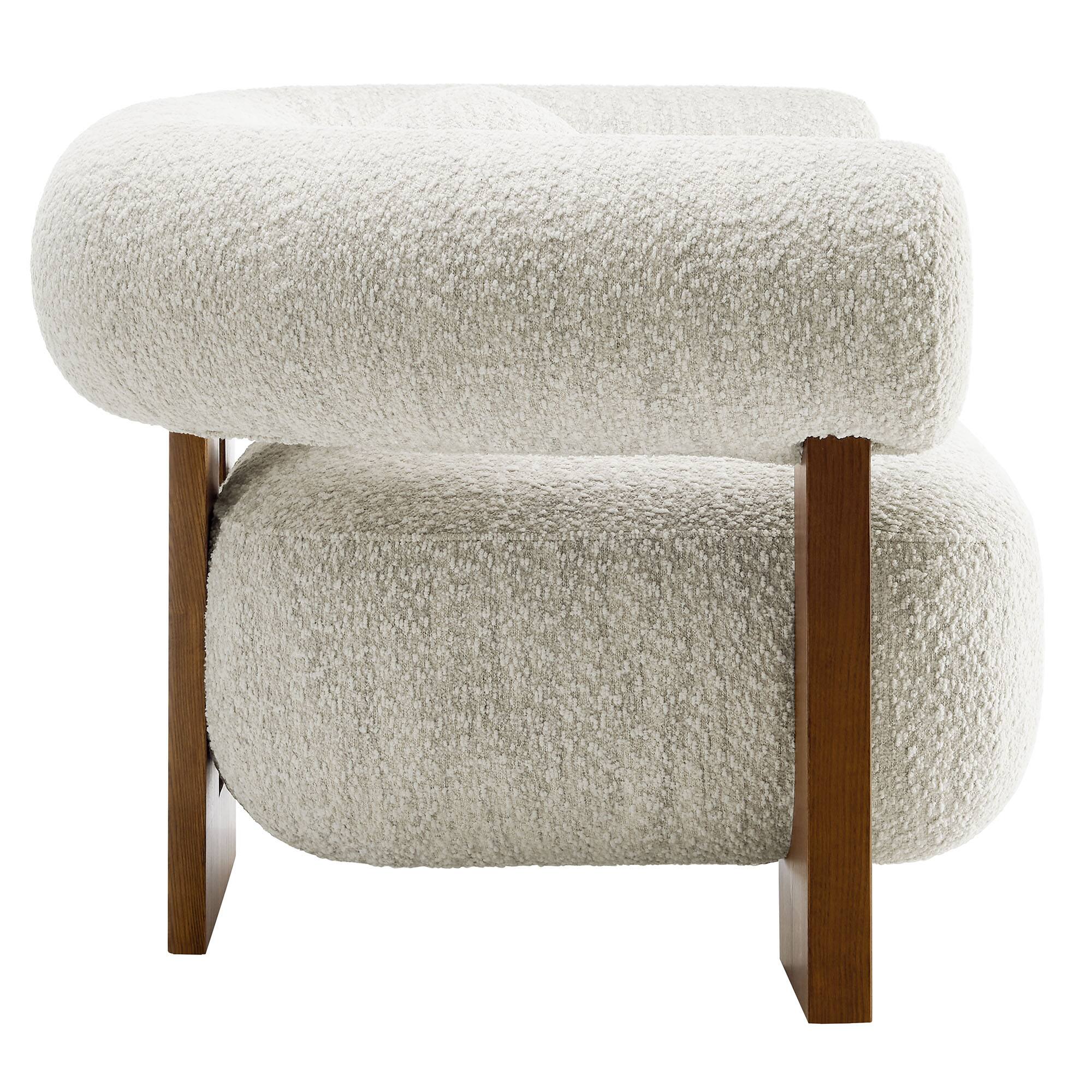 Alt View 2. Modway - Jace Boucle Accent Chair by Modway - Pearl.