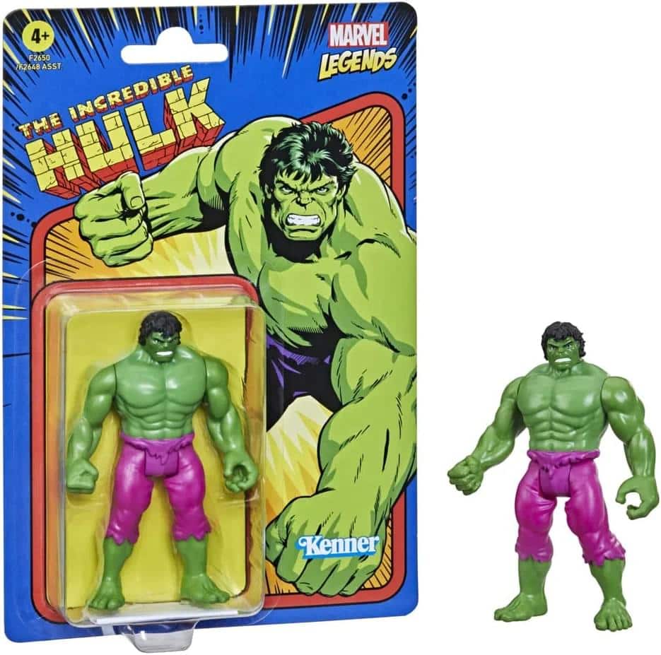 Marvel Legends 3.75 Retro Figure | The Incredible Hulk Green