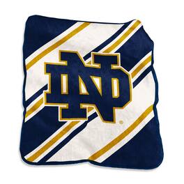 Logo Brands - Notre Dame Fighting Irish 50" x 60" Raschel Stripe Throw Blanket - Multicolor