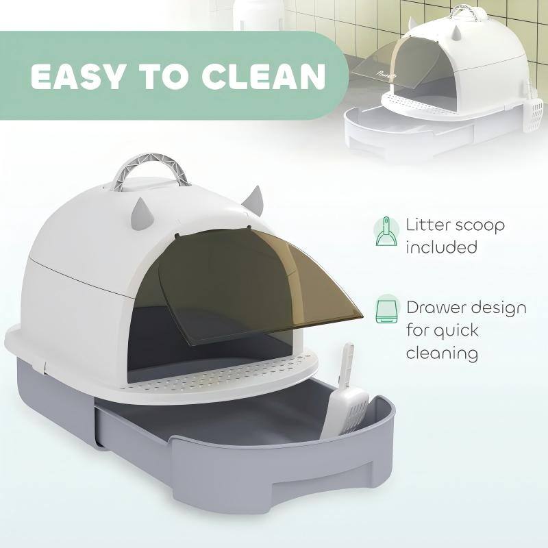 EASY TO CLEAN

- Litter scoop included
- Drawer design for quick cleaning