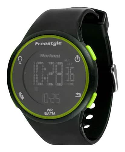 Front Standard. Freestyle - Endurance Series Sprint Watch - Black/Green.