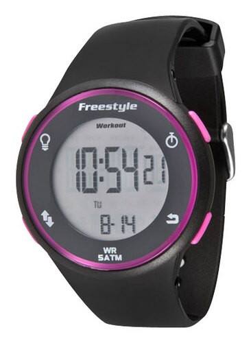 Front Standard. Freestyle - Endurance Series Sprint Watch - Black/Pink.