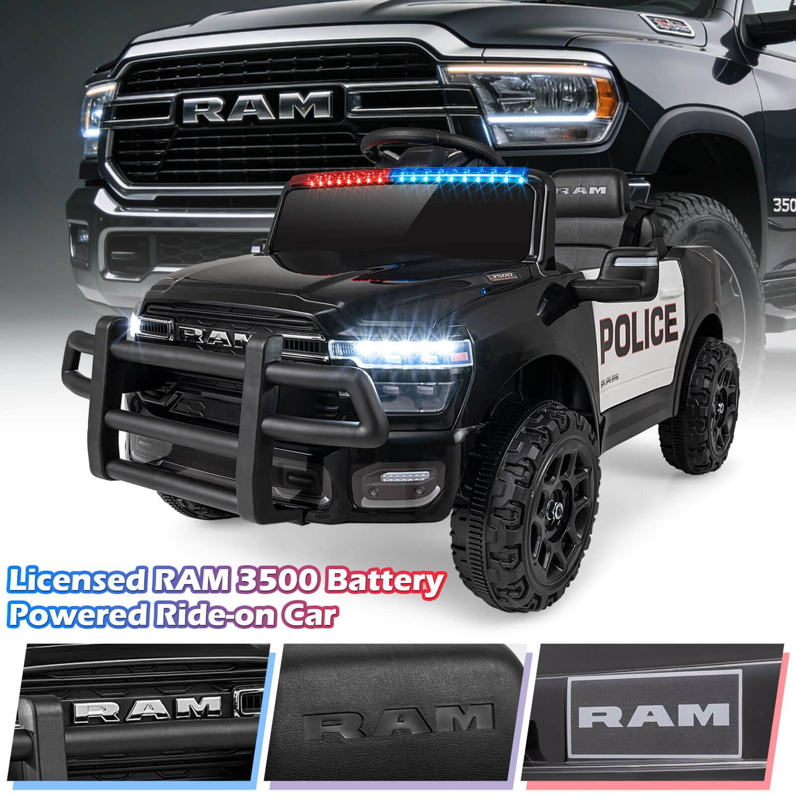 RAM 4 AM 350 RAN OON POLICE  
RAM Licensed RAM 3500 Battery Powered Ride-on Car  
RAM RAM RAM