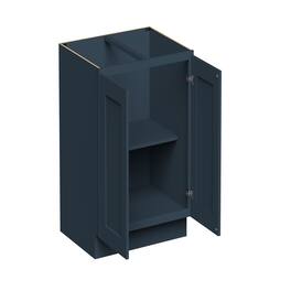 Boyel Living - 30-in W x 34.5-in H x 24-in D Shaker RTA Kitchen Full Height Door Base Cabinet with Soft-Close - Charcoal Blue