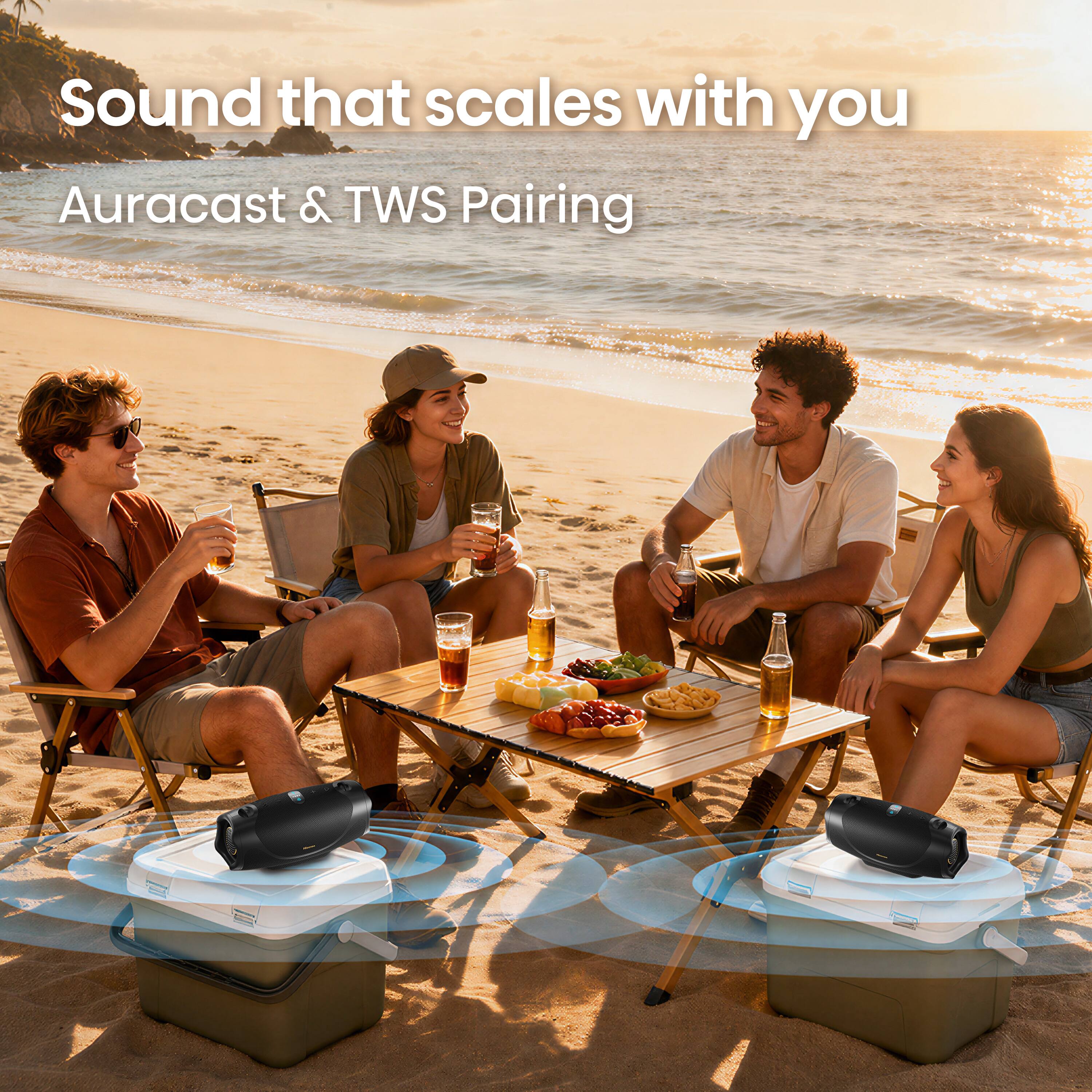 Sound that scales with you  
Auracast & TWS Pairing