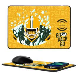 Keyscaper - Green Bay Packers 2024 Illustrated Limited Edition Wireless Charger and Mouse Pad - Black