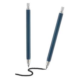 Unique Bargains - 2pcs Mech Pencil 4.0mm, Lead Holder Large Metal w/ Sharpener for Drawing, Sketching, Woodworking - Blue