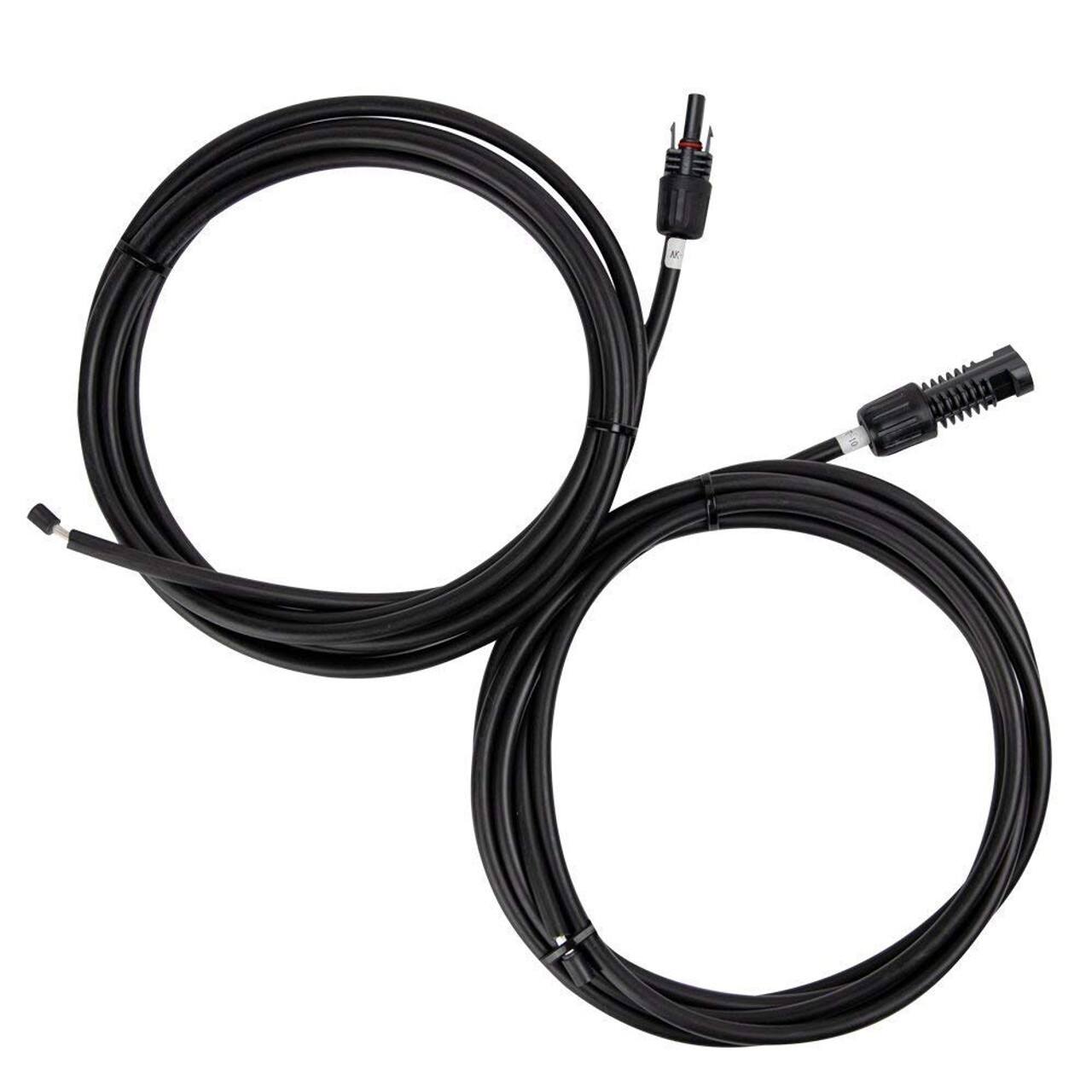 Alt View 11. Renogy - 10FT 12AWG Adaptor Kit - Black.