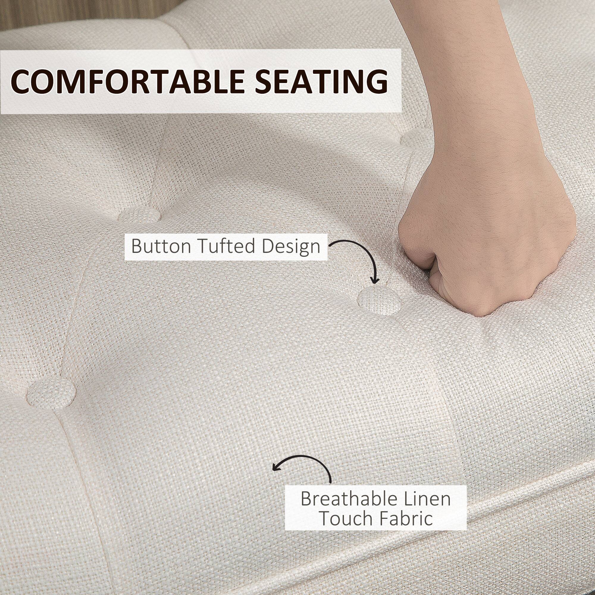 COMFORTABLE SEATING

Button Tufted Design

Breathable Linen Touch Fabric