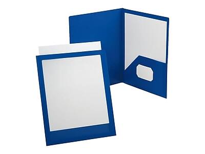 Front. Oxford - Oxford ViewFolio Twin Presentation Folder, Blue (OXF 57441) - Blue.