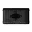 Left. Storm Shell - Deluxe Weatherproof 65”  Outdoor TV Enclosure with Full Motion TV Mount Included - Black.