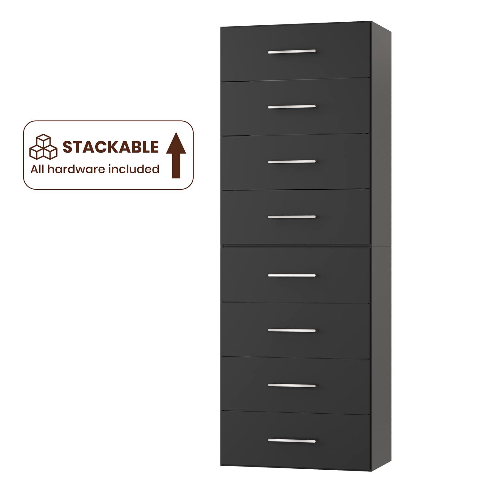 STACKABLE
All hardware included