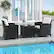 Alt View 4. Costway - 3 PCS Patio Furniture Set with Tempered Glass Coffee Table Washable Cushions - Off White,Black.