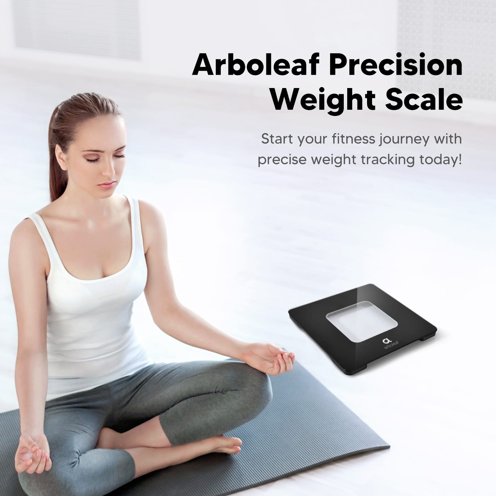 Arboleaf Precision Weight Scale: Start your fitness journey with precise weight tracking today!